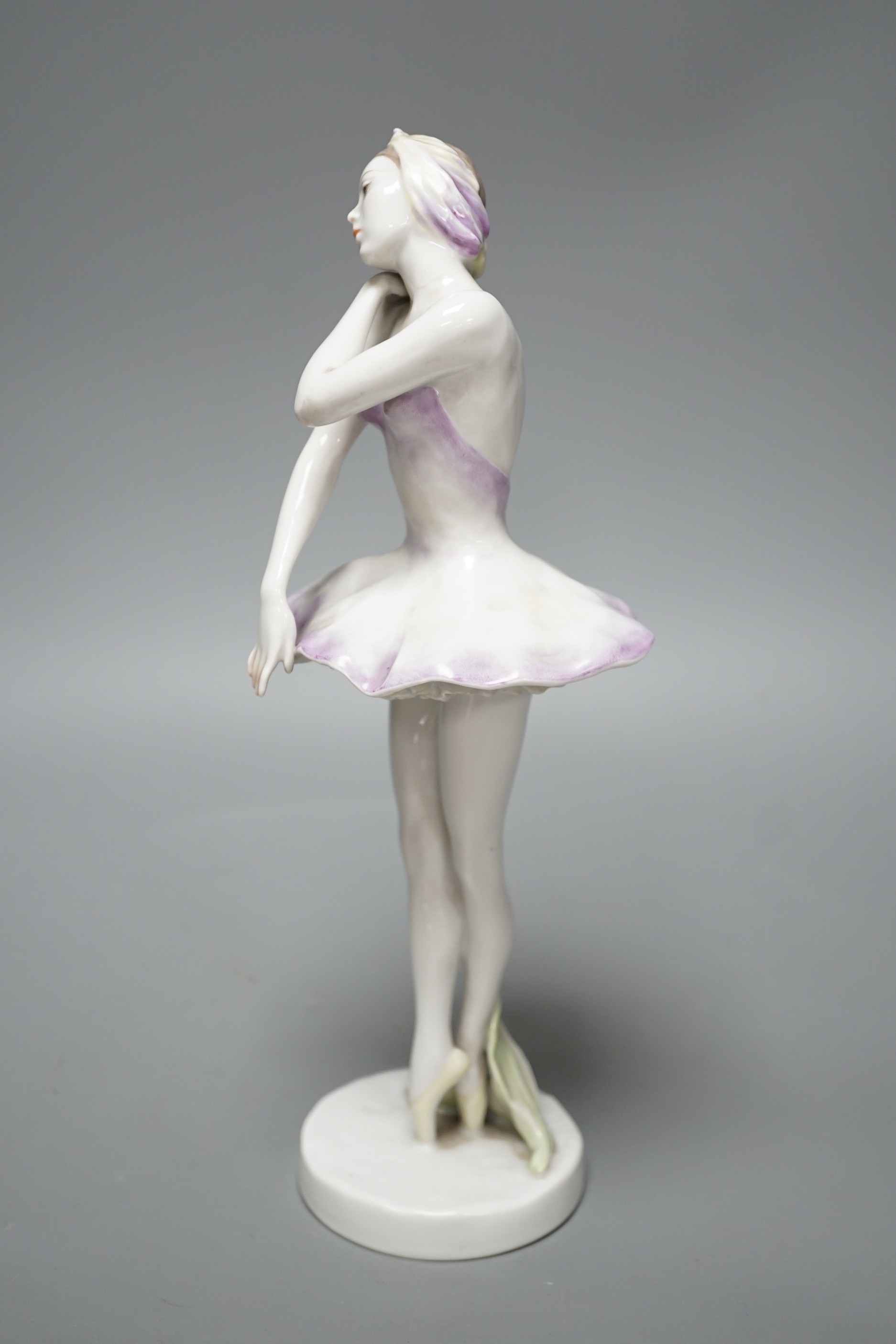 A Rosenthal model of a ballerina, impressed number 1701, 28.5cm